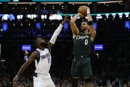 Boston Celtics All-Star forward Jayson Tatum is the frontrunner for the Most Valuable Player award